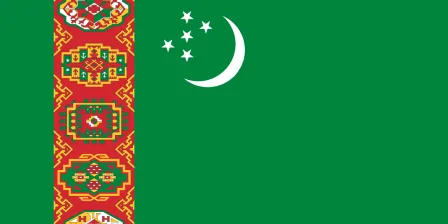 Флаг: Туркменистан